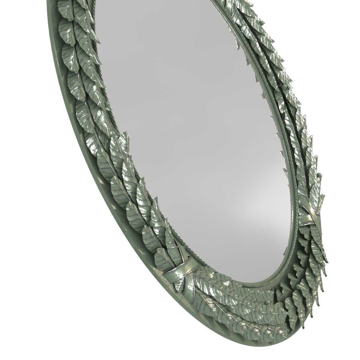 Richard Taylor designs BAY LEAF MIRROR CIRCULAR 3D model_5