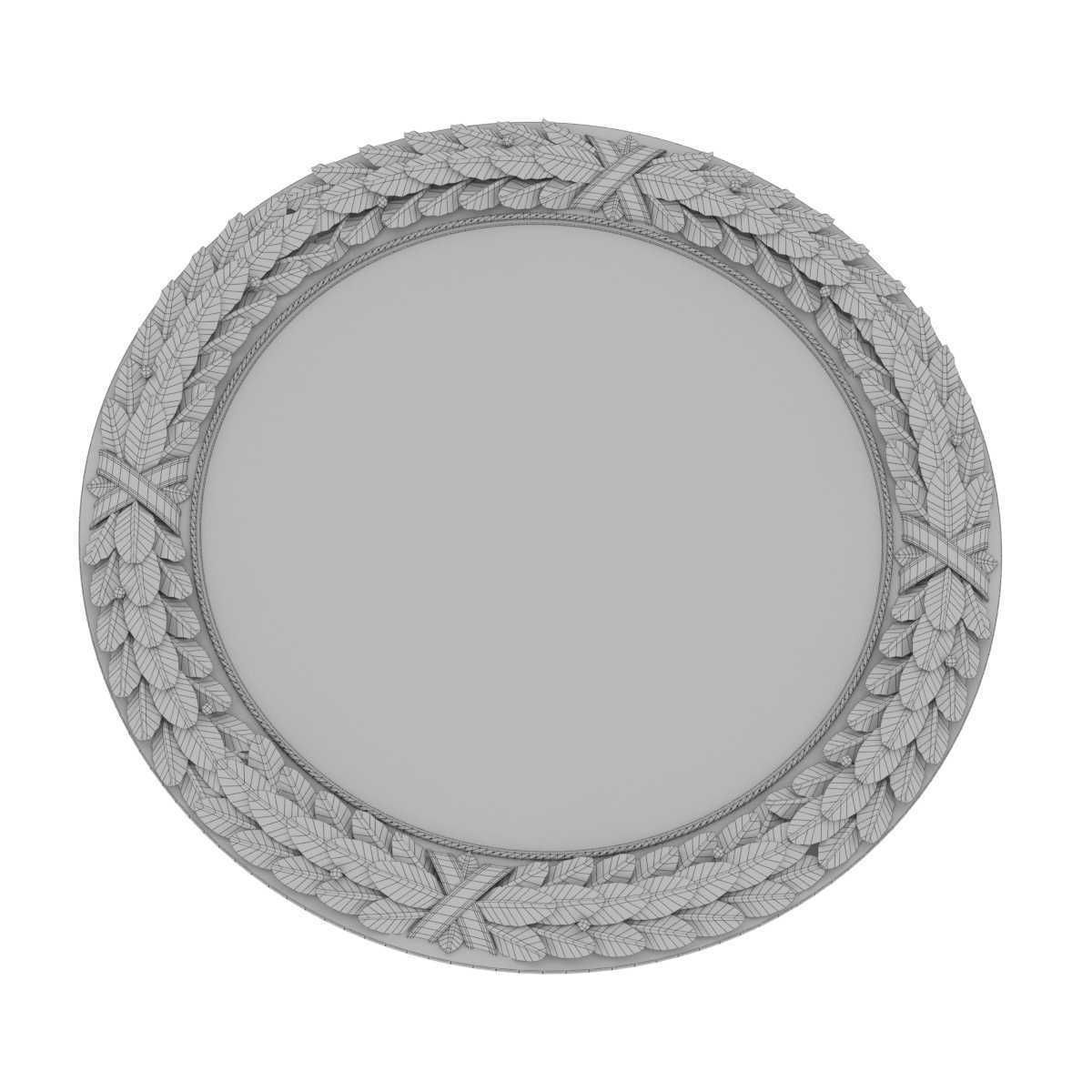 Richard Taylor designs BAY LEAF MIRROR CIRCULAR 3D model_8