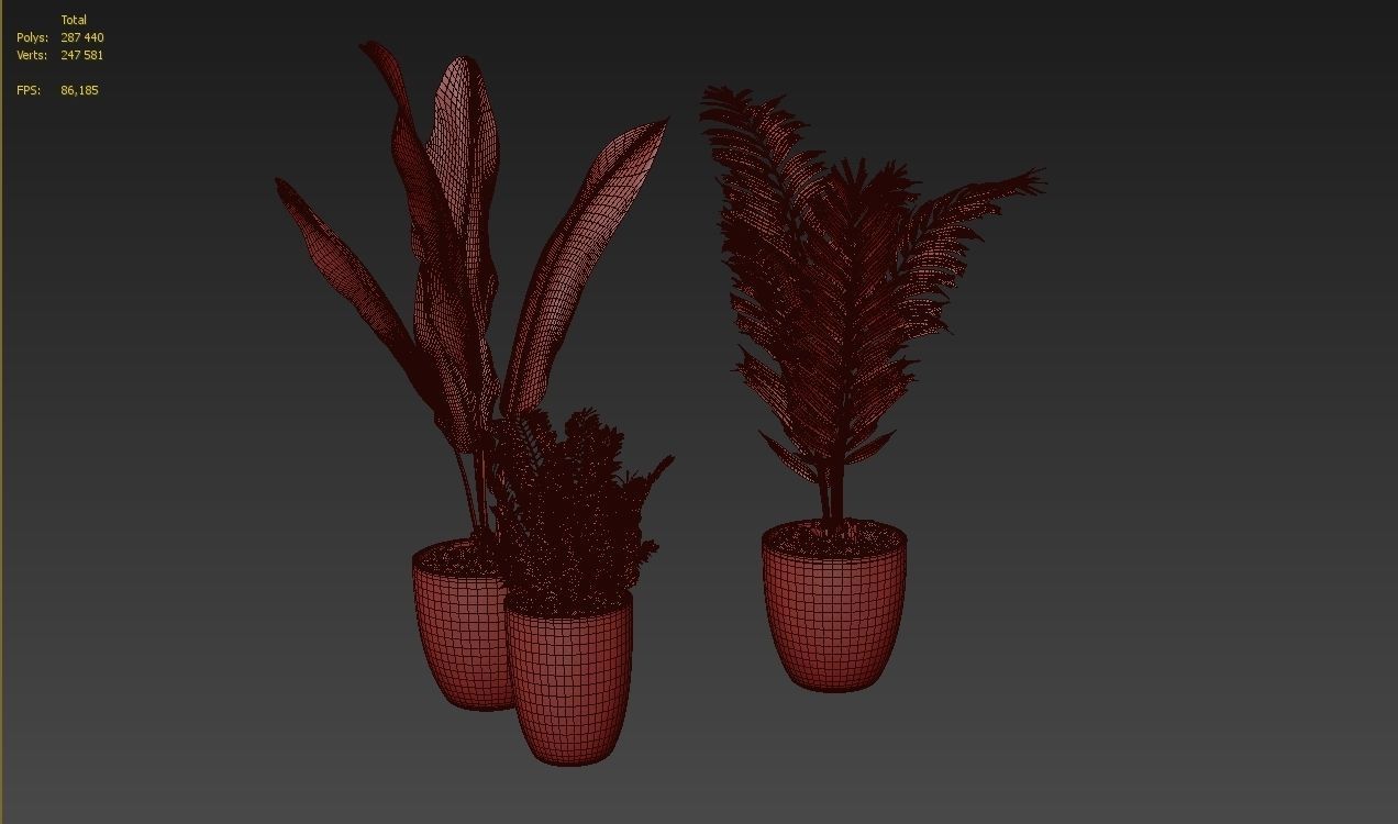 Flower Pack 97 3D model_4