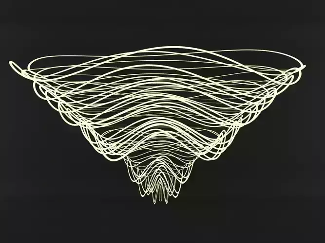 A LED Chandelier Inspired by Pearl Curtain - PRECIOSA Lightning