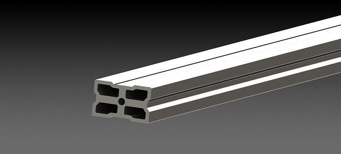 architectural aluminum special section 3D print model
