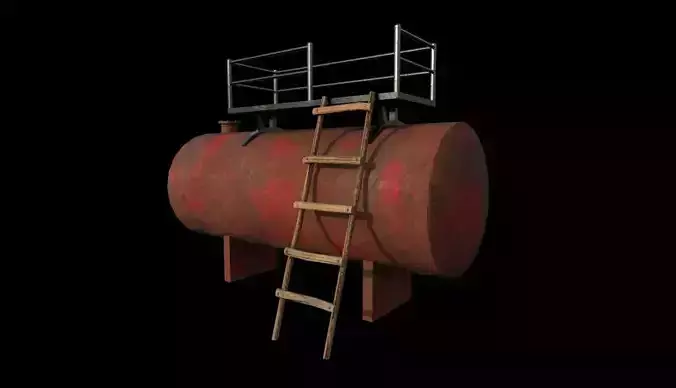 Reserve Tank Low-poly 3D model