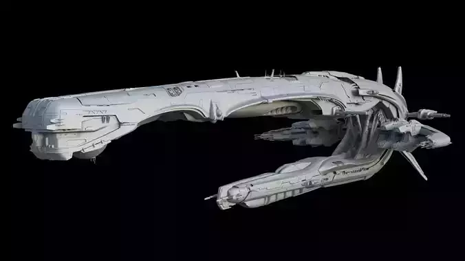 Alien ship 3D model