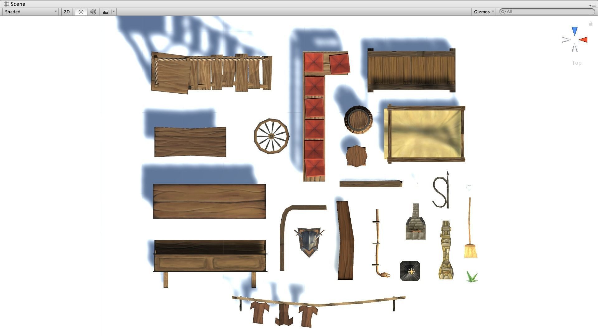 Medieval Fantasy Town Kit Low-poly 3D model_12