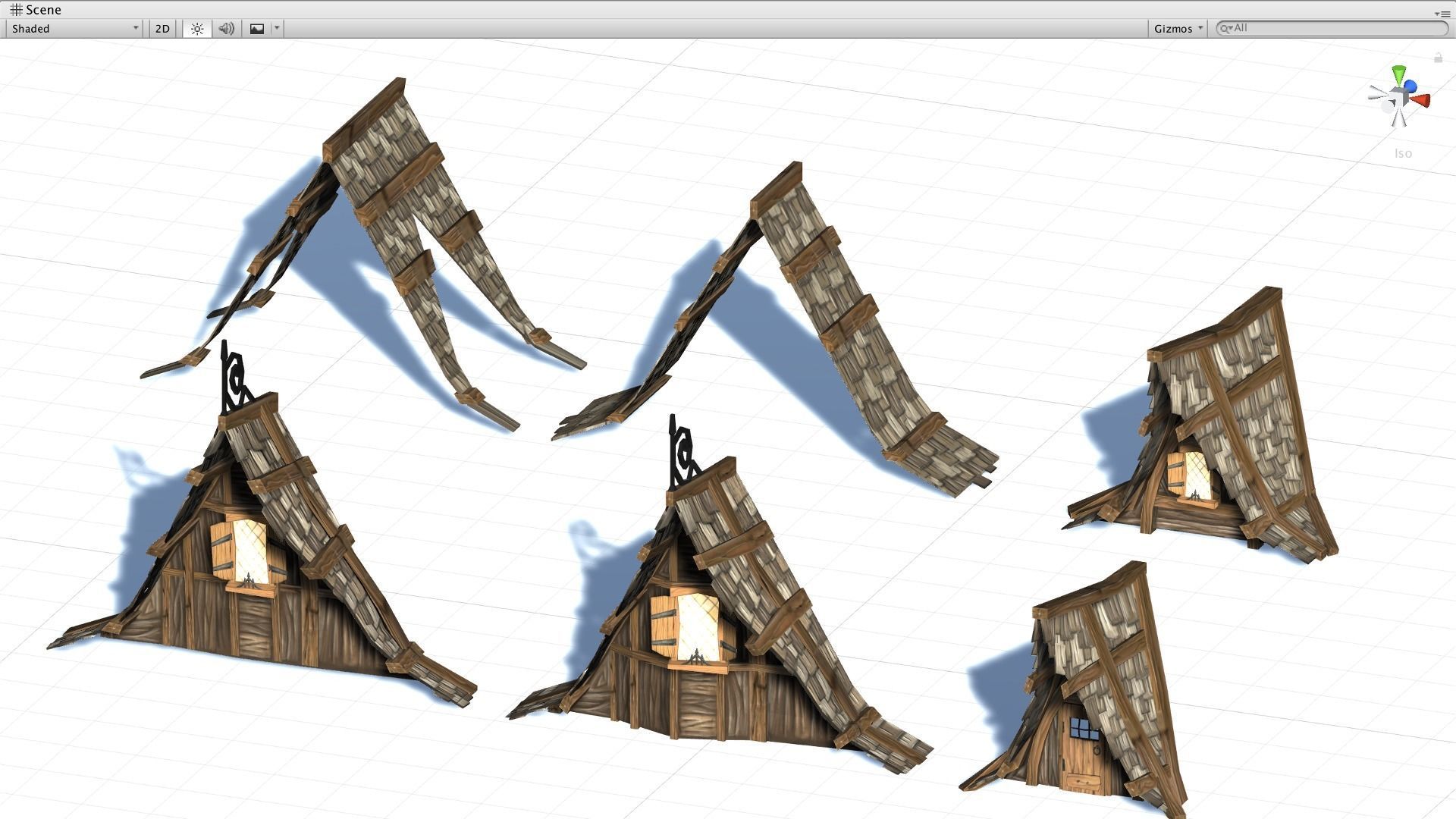 Medieval Fantasy Town Kit Low-poly 3D model_17