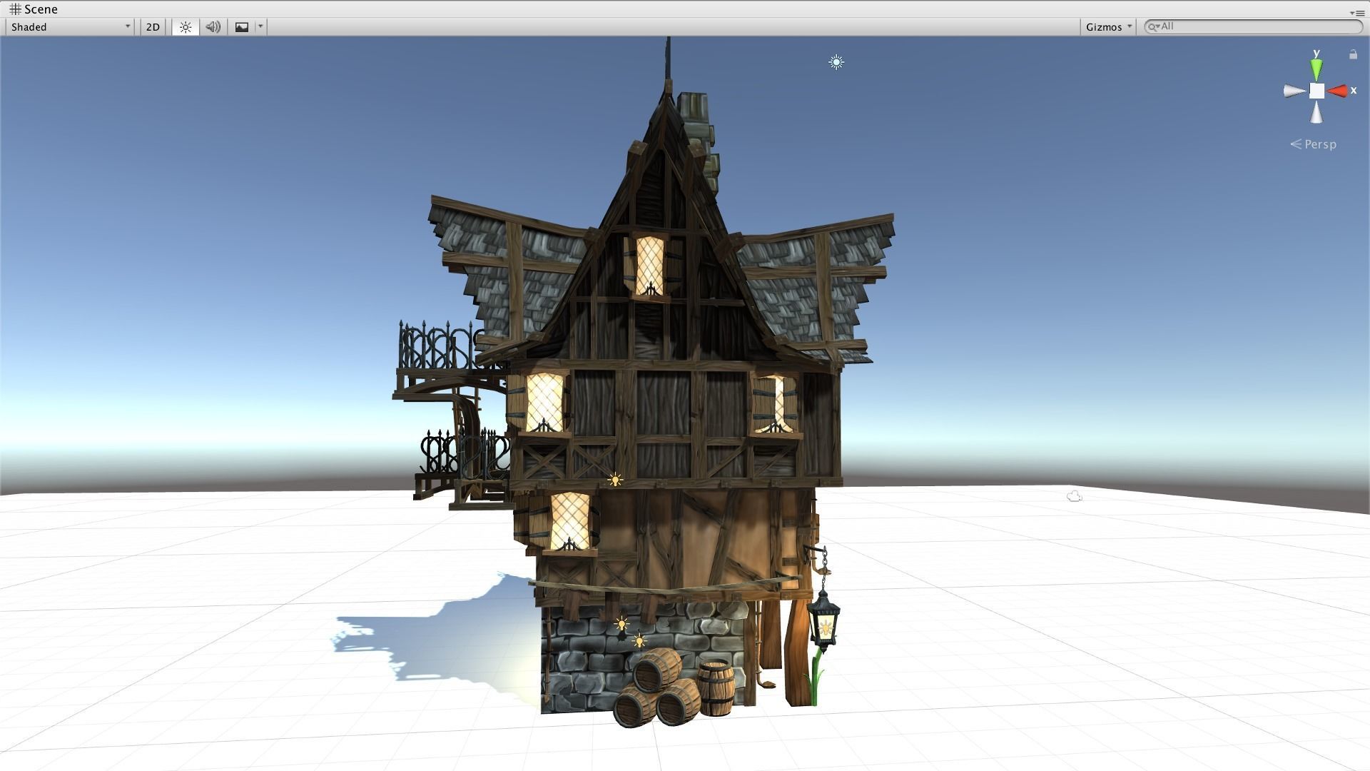 Medieval Fantasy Town Kit Low-poly 3D model_24