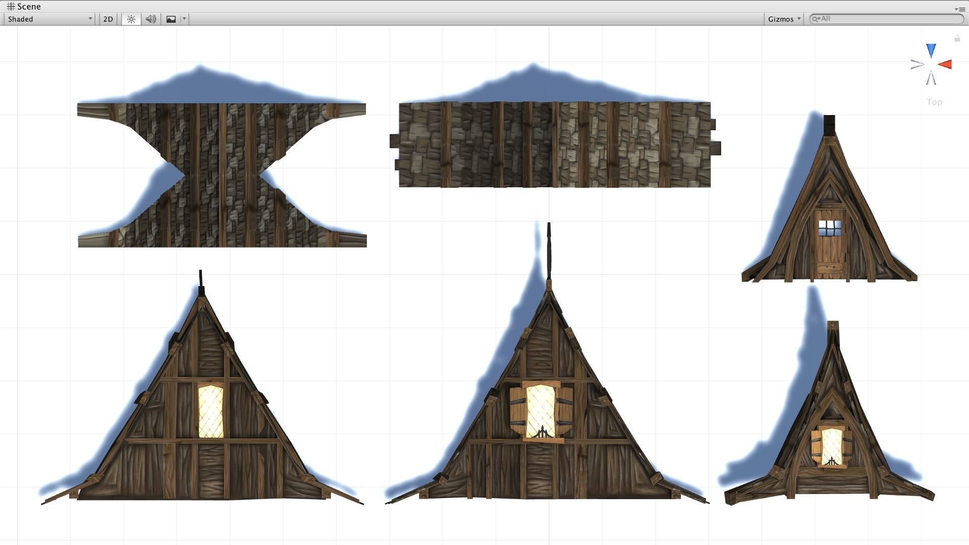 Medieval Fantasy Town Kit Low-poly 3D model_18