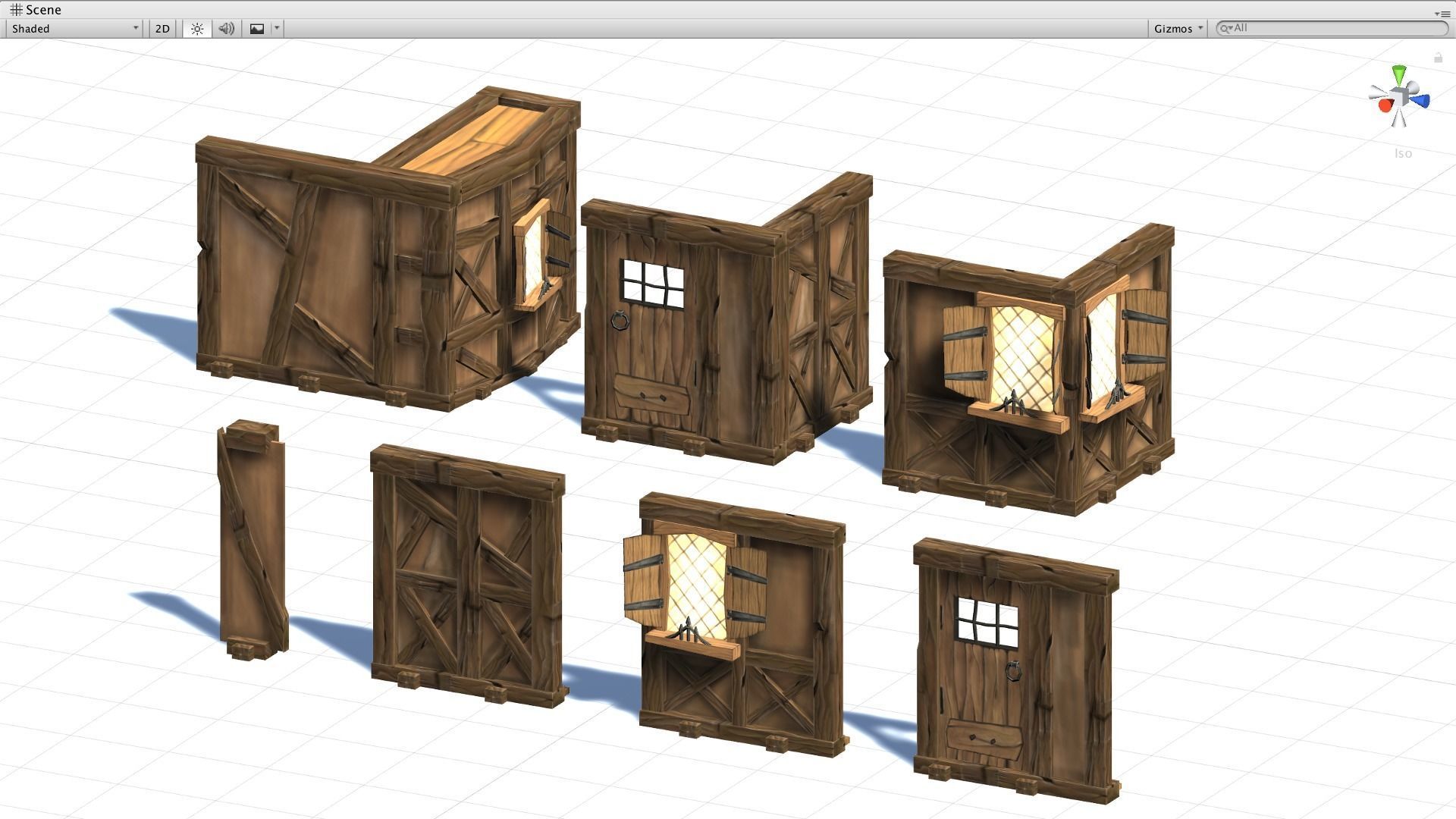 Medieval Fantasy Town Kit Low-poly 3D model_15