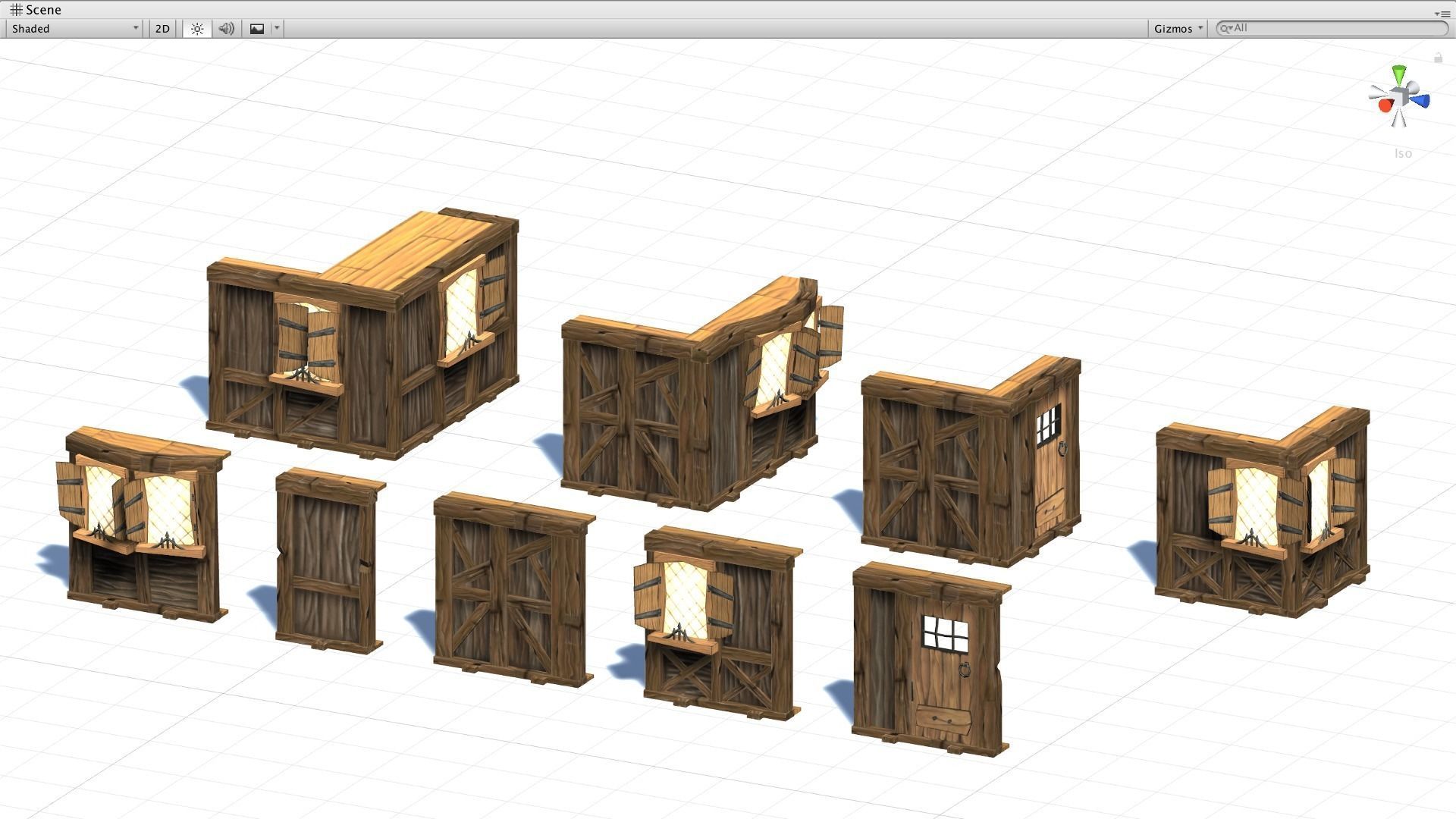 Medieval Fantasy Town Kit Low-poly 3D model_16