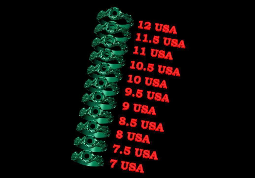 Tree Branch Engagement Ring 3D print model_11