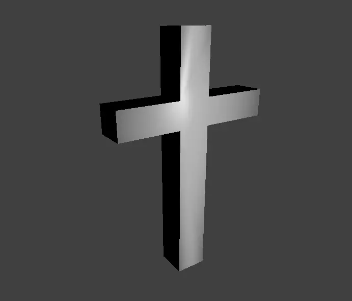 cross christian 3D model