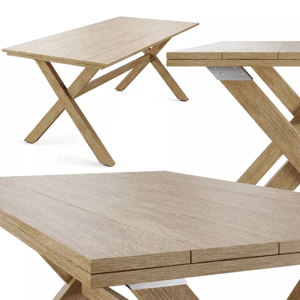 Chiara table 190 3D model_0