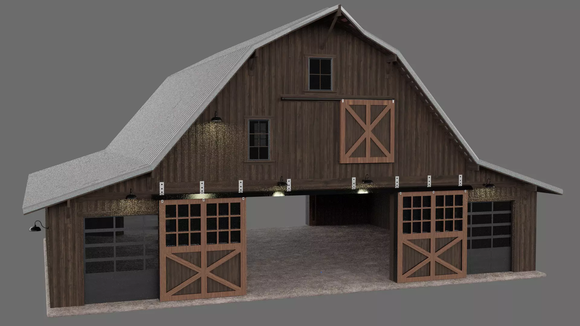 Hangar Barn 3D model_0