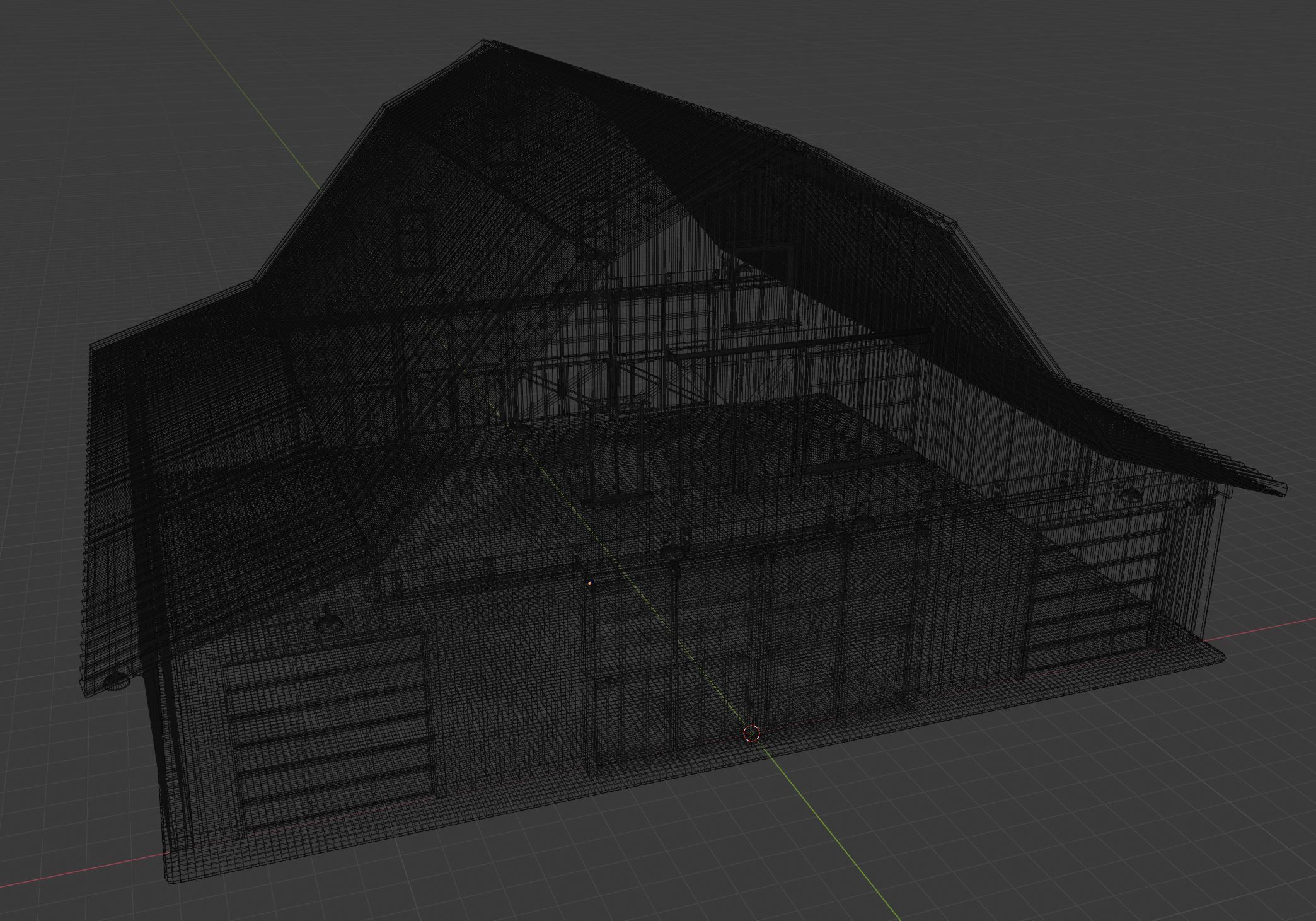 Hangar Barn 3D model_8
