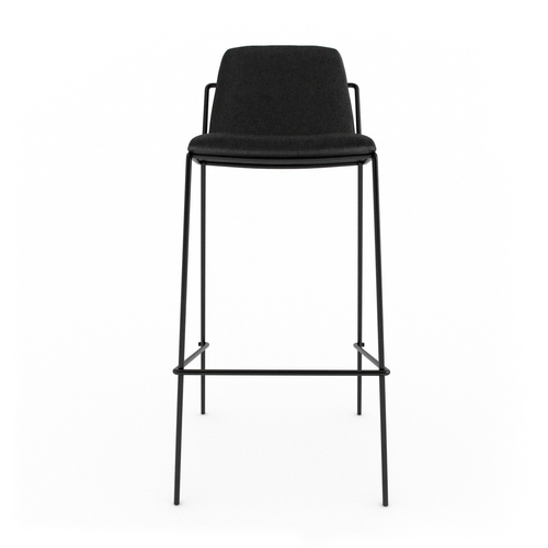 INDUSTRY WEST Sling Bar Stool Upholstered Low-poly 3D model