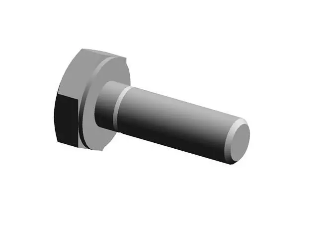 DIN933 A2 Hexagon Bolts WG6502 Free 3D print model_0