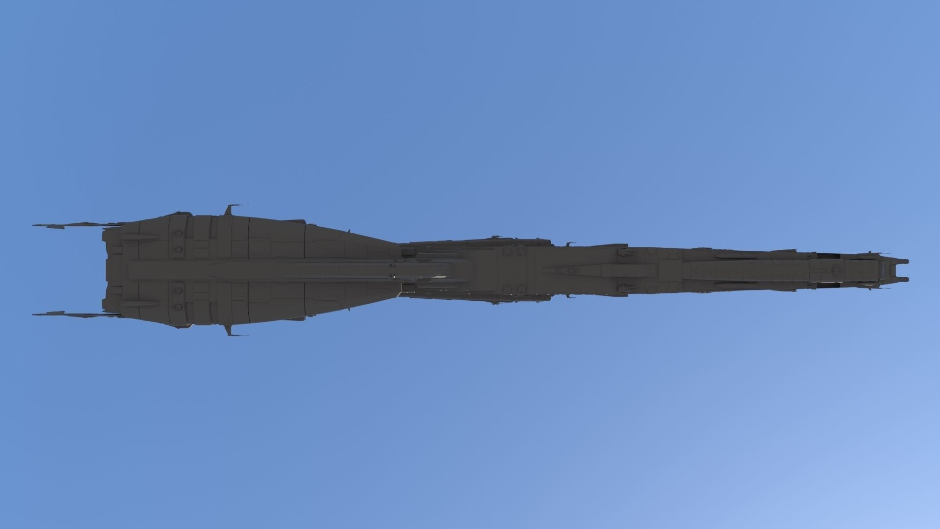 Space Battle Cruiser 3D model_3