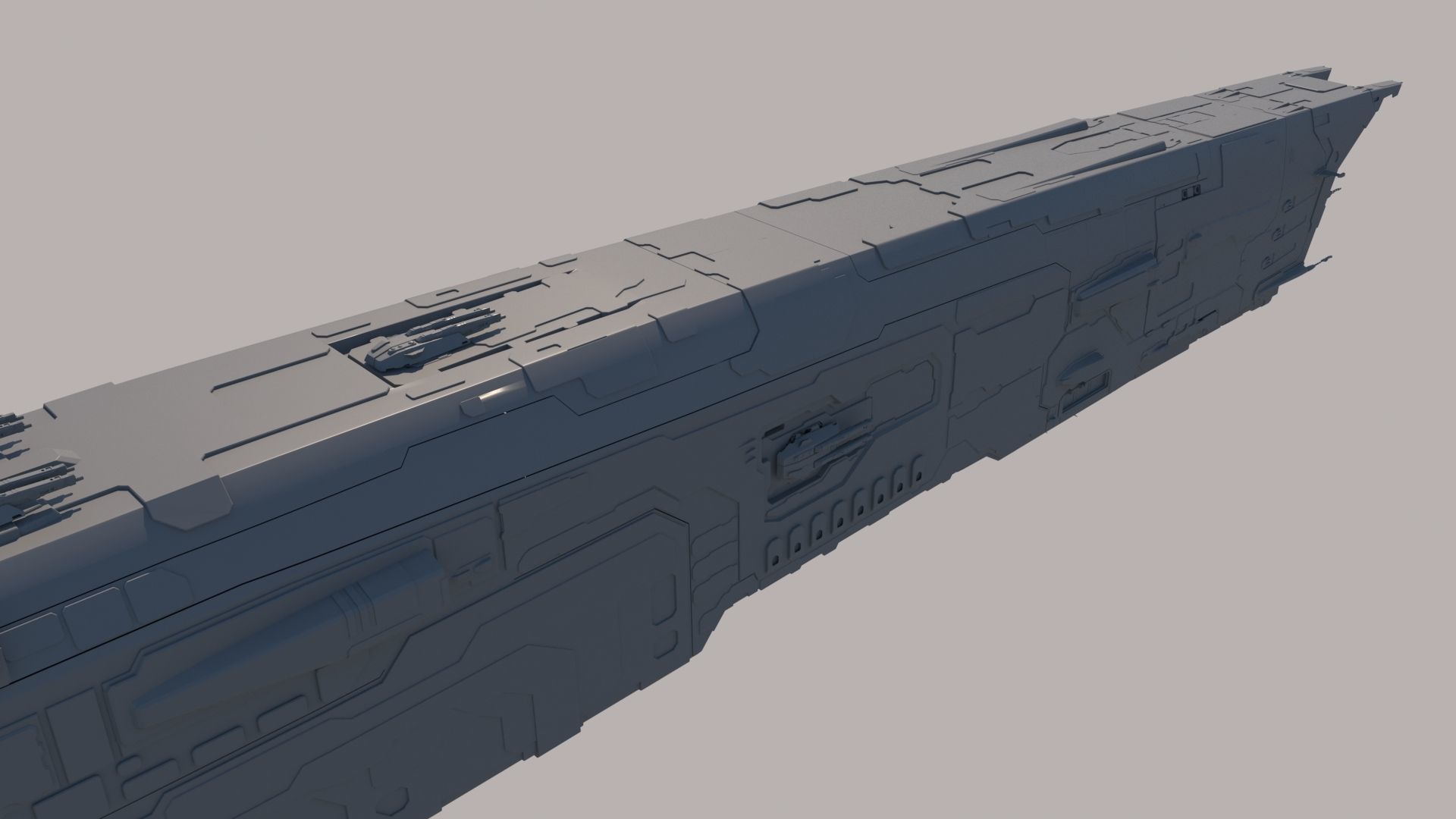 Space Battle Cruiser 3D model_14