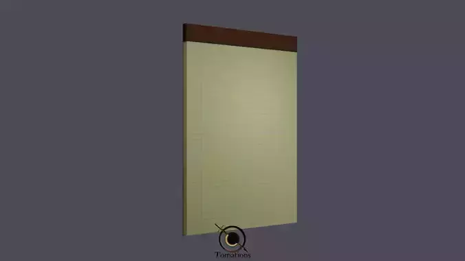 Legal pad Low-poly 3D model