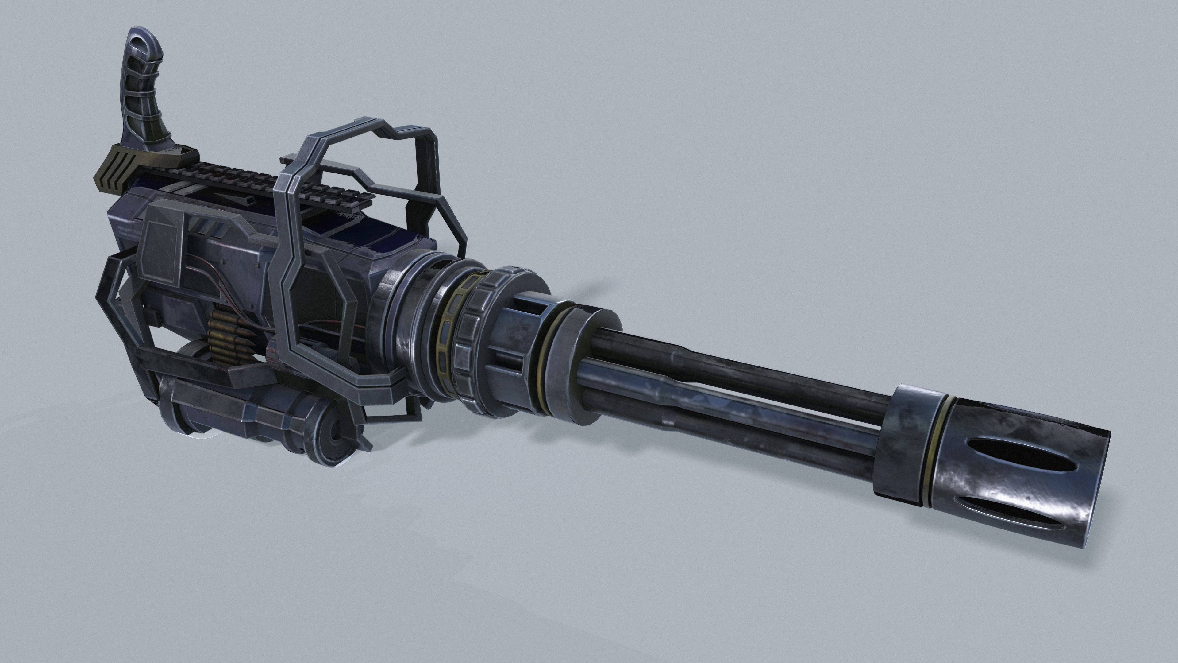 Minigun 3D model_15