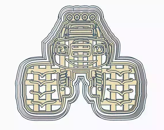 Blaze Truck Cookie Cutter
