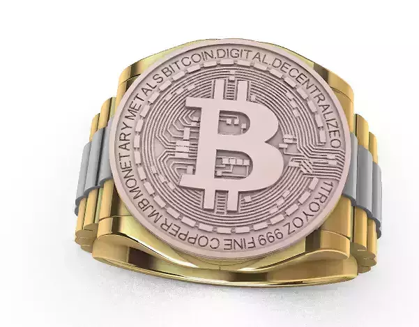Bitcoin ring Anillo 