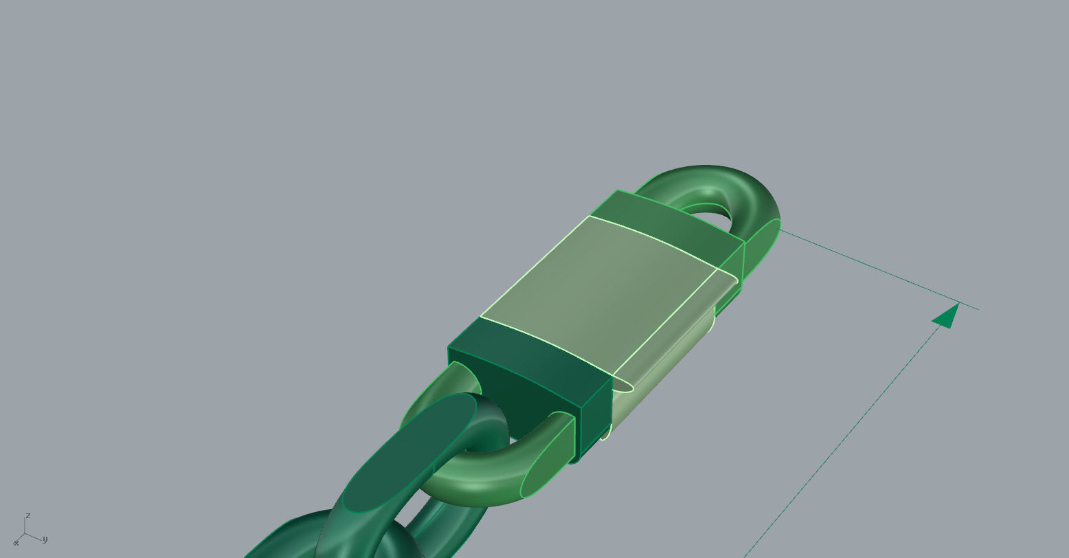 Tiffany and Co Tumbled Wide Chain Bracelet 3D print model_10