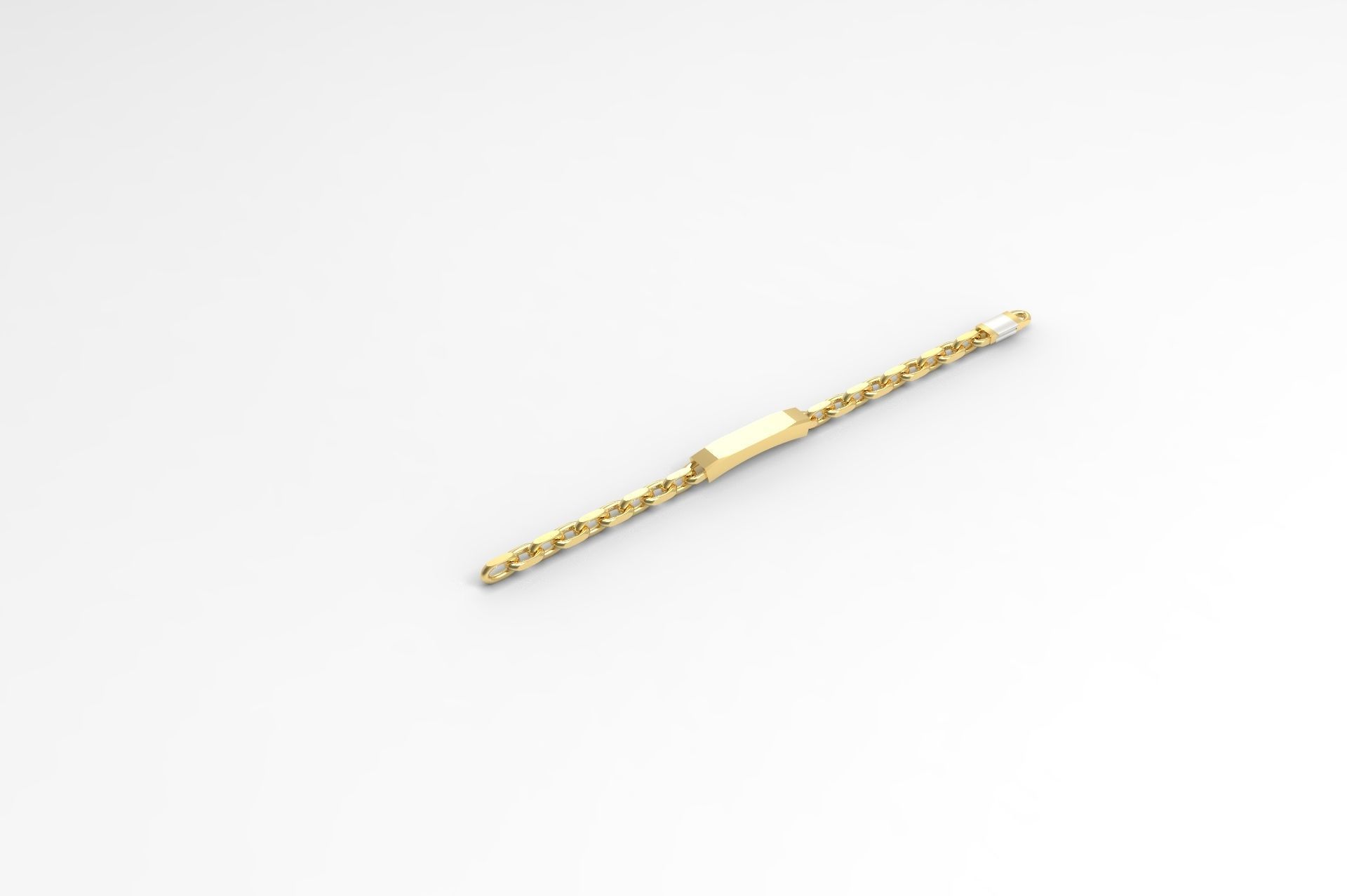 Tiffany and Co Tumbled Wide Chain Bracelet 3D print model_5