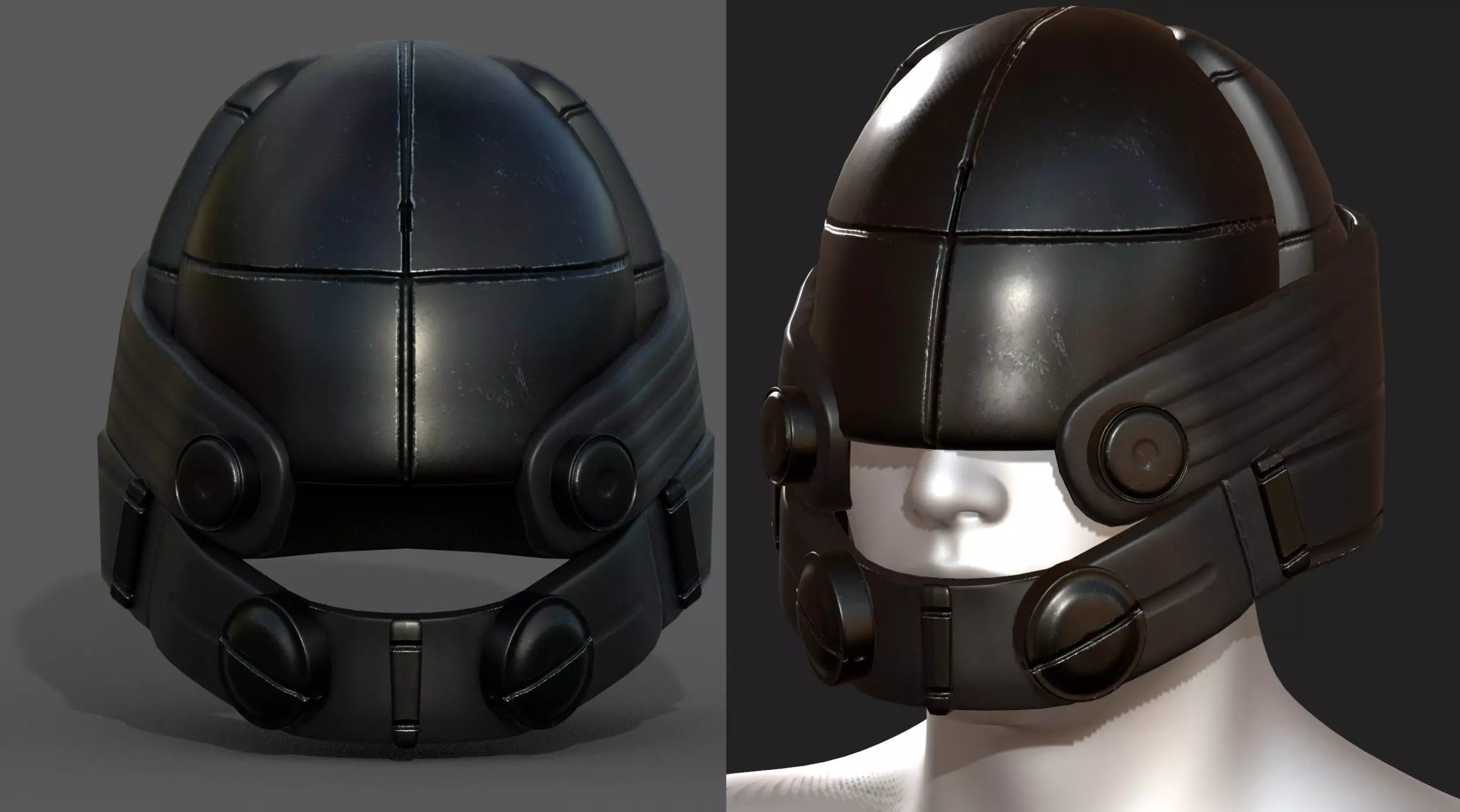 Helmet military combat soldier armor Low-poly 3D model