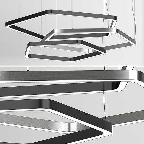 Pentagon Hanging Lamp by Forstlight 3D model
