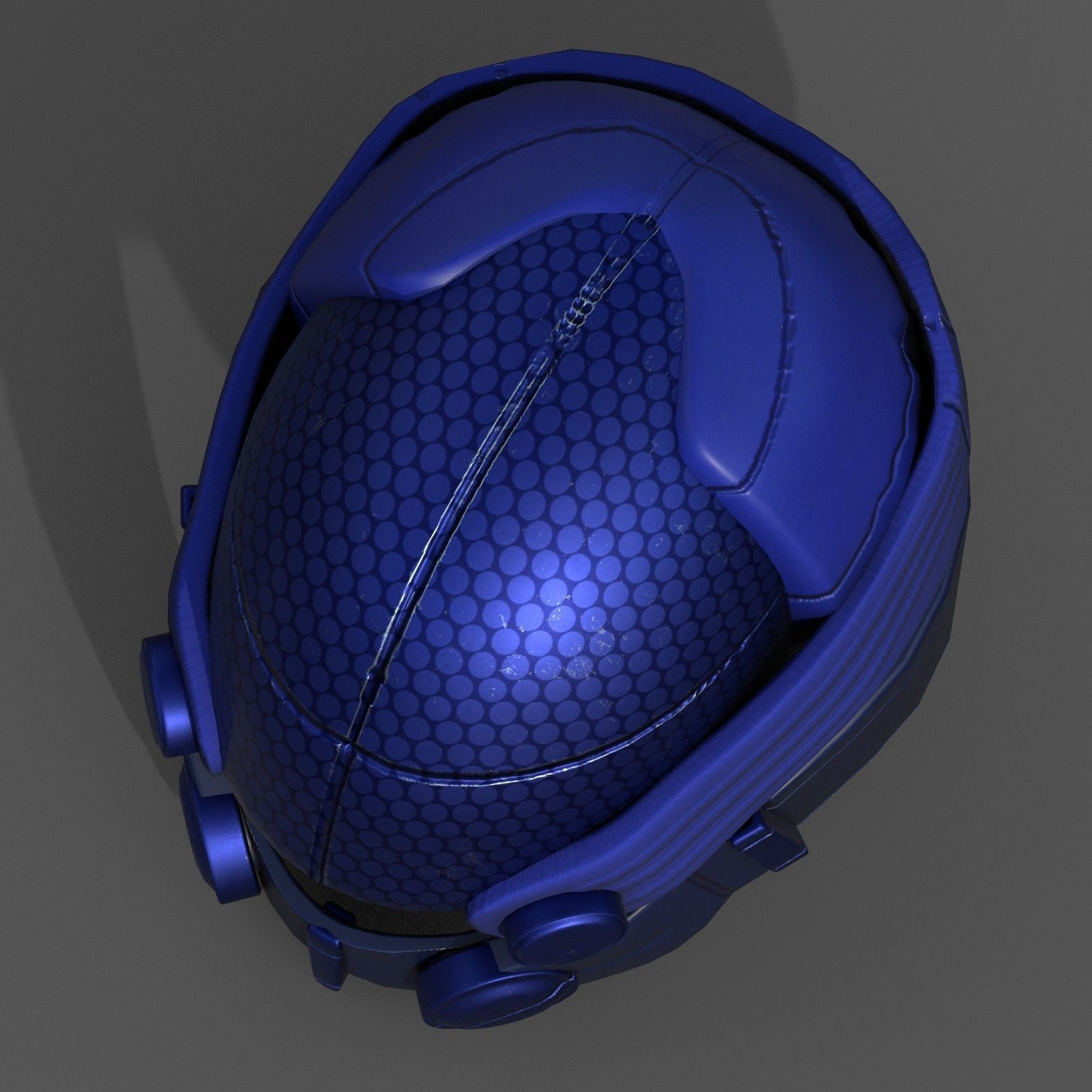 Helmet military Scifi futuristic technology Low-poly 3D model_5