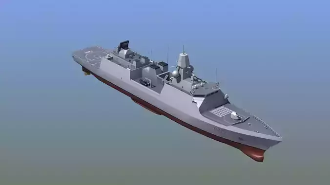 HNLMS Evertsen Frigate 3D model