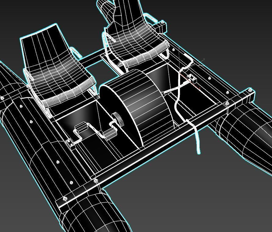 Old Water Bike no 1 3D model_15