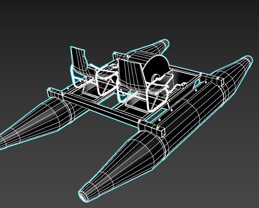 Old Water Bike no 1 3D model_16