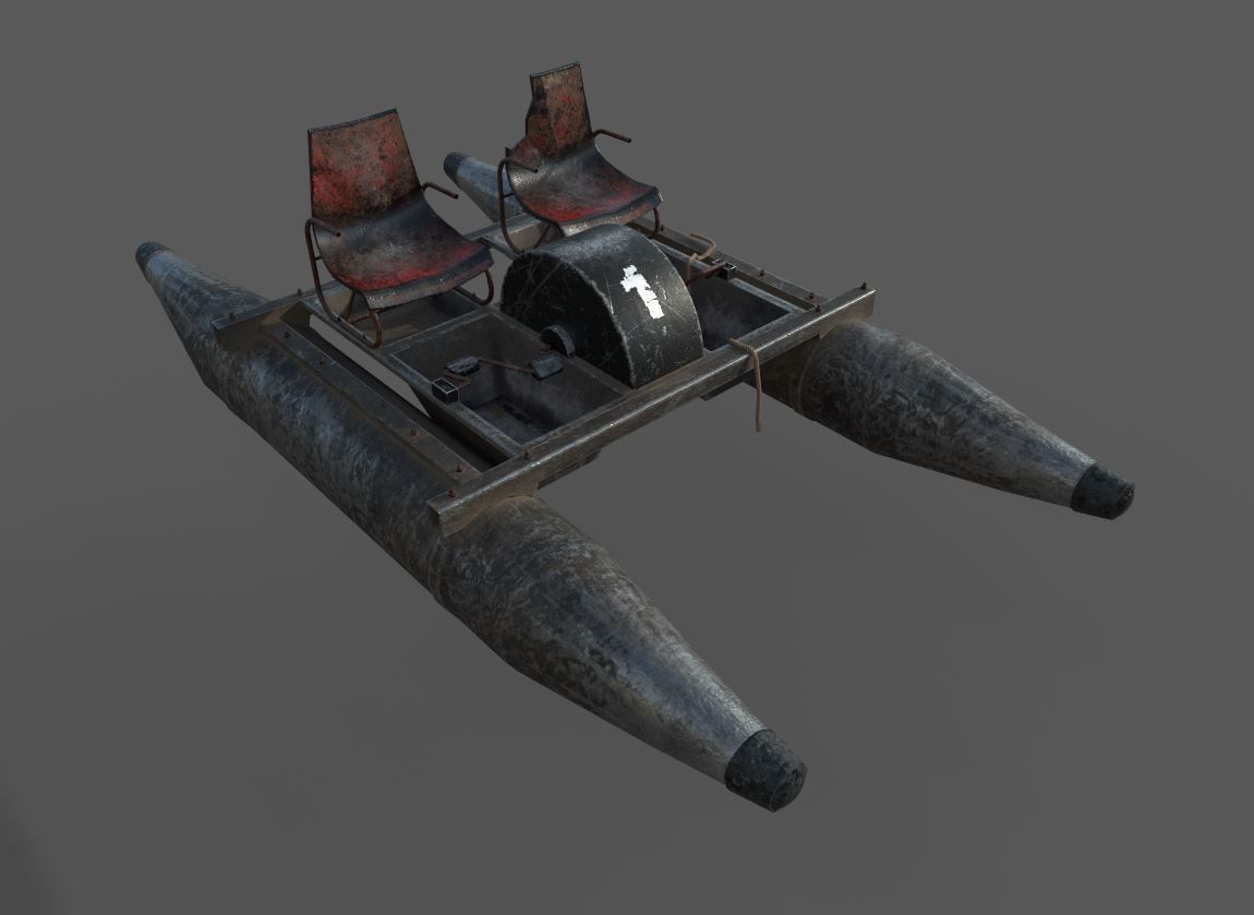 Old Water Bike no 1 3D model_11