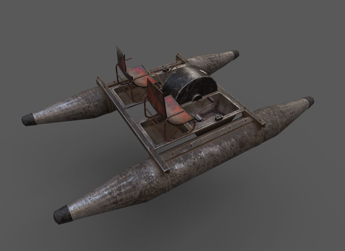 Old Water Bike no 1 3D model_9