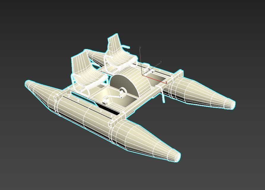 Old Water Bike no 1 3D model_13