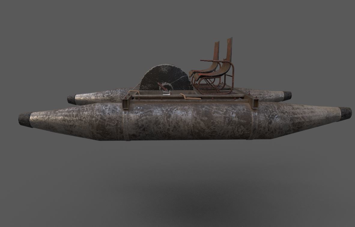 Old Water Bike no 1 3D model_4