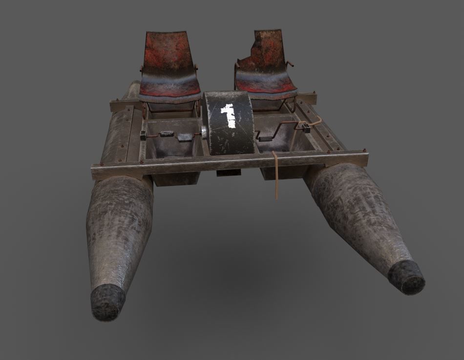 Old Water Bike no 1 3D model_1