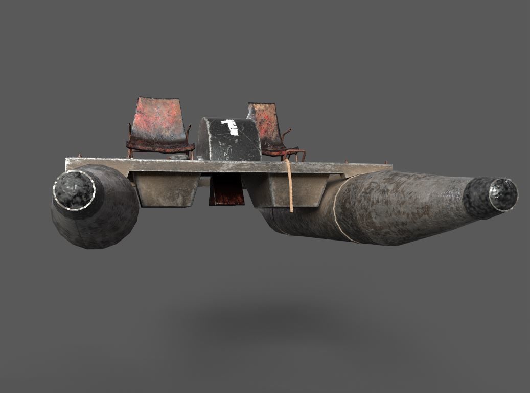 Old Water Bike no 1 3D model_8