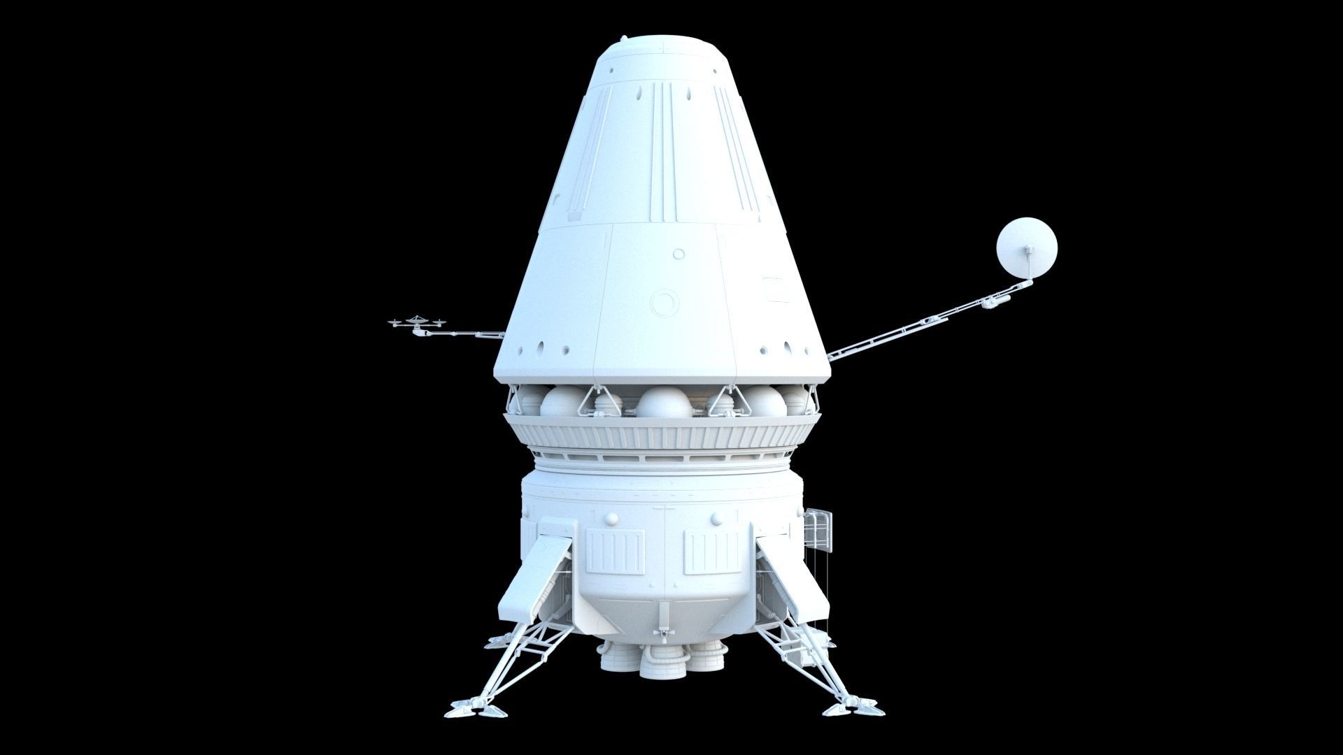 Landing module 3D model_3