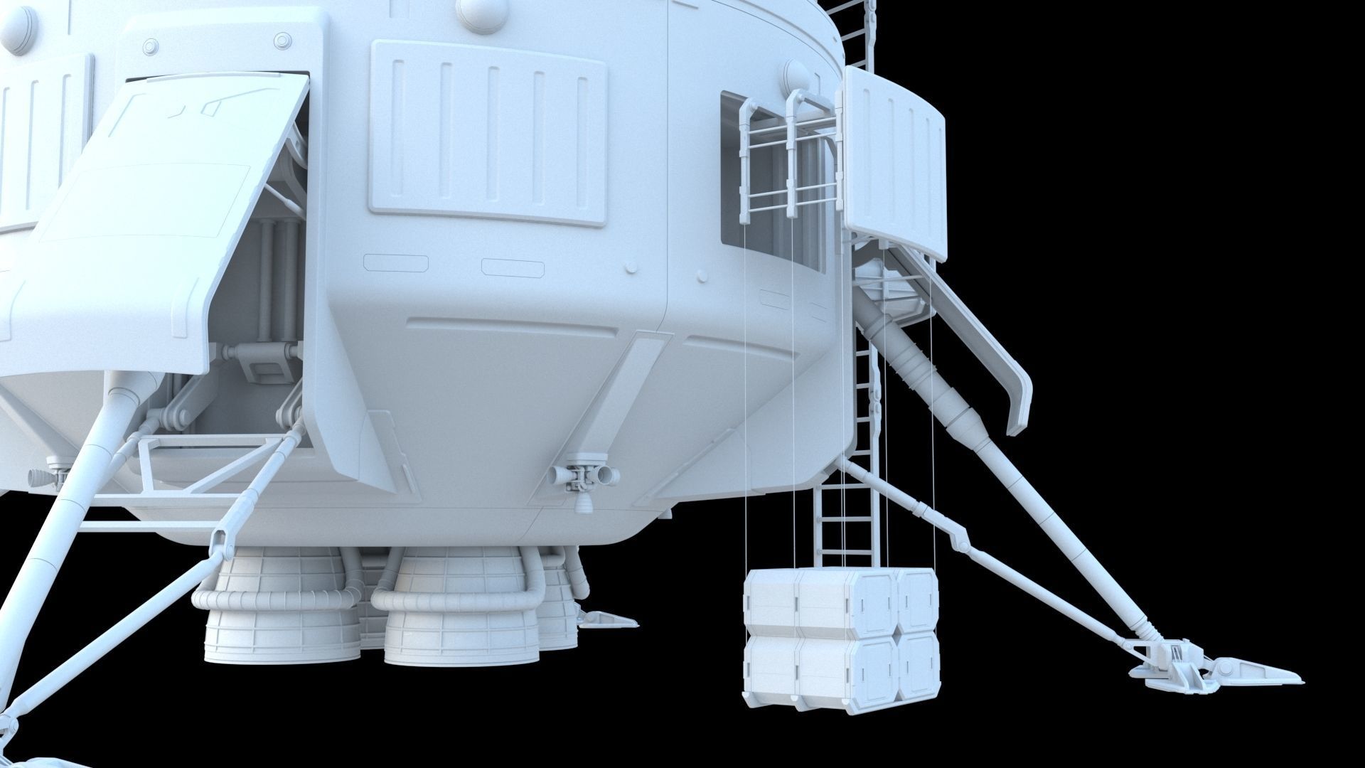 Landing module 3D model_7