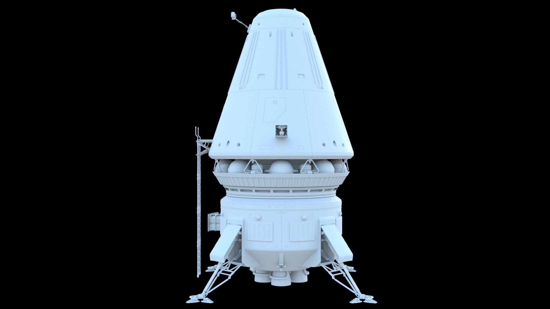 Landing module 3D model_4