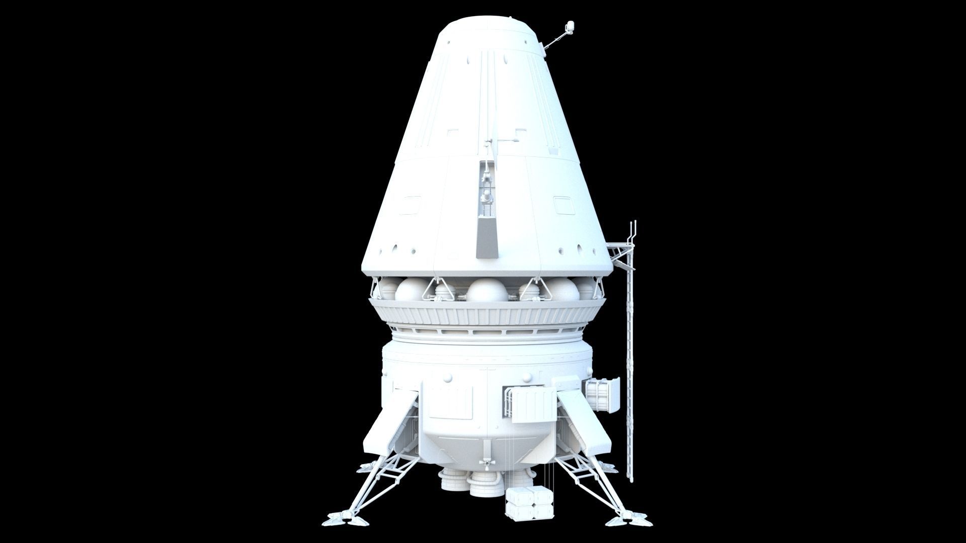 Landing module 3D model_2