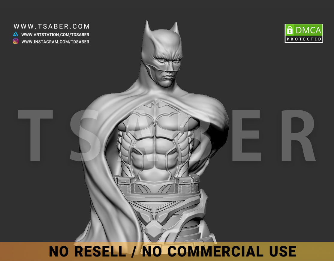 Batman Bust - DC comics Collectibles 3D print model_6