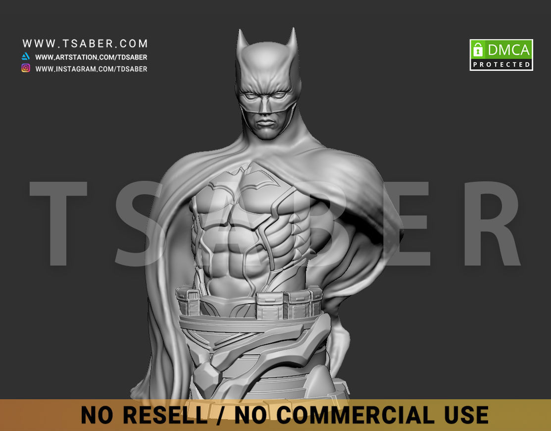Batman Bust - DC comics Collectibles 3D print model_7