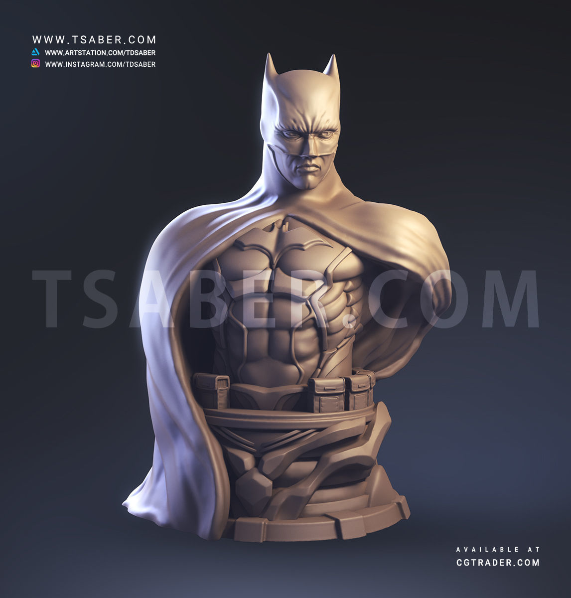 Batman Bust - DC comics Collectibles 3D print model_2