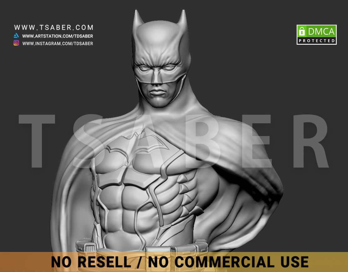 Batman Bust - DC comics Collectibles 3D print model_14