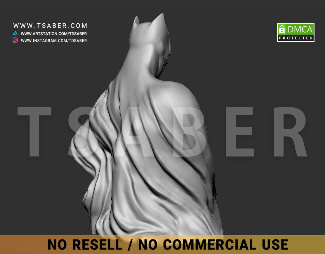 Batman Bust - DC comics Collectibles 3D print model_11