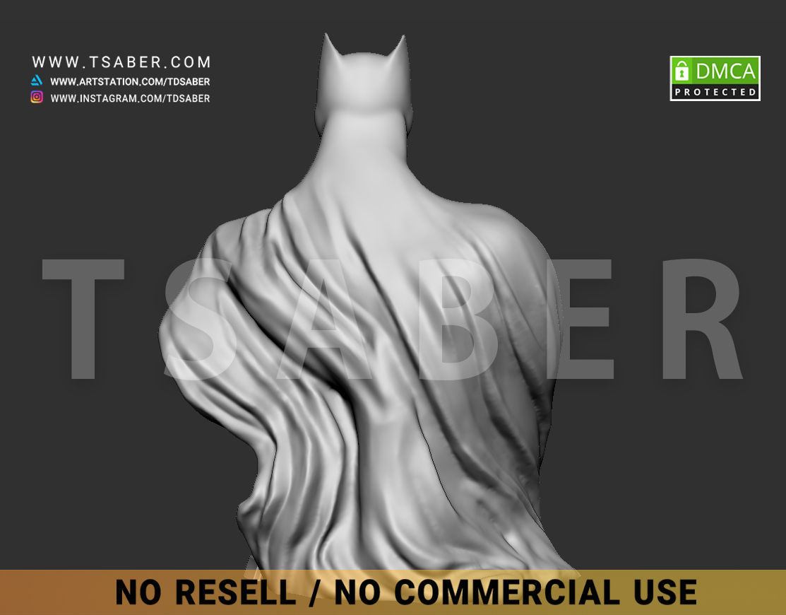 Batman Bust - DC comics Collectibles 3D print model_10
